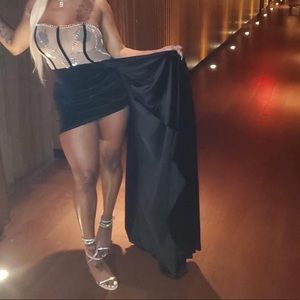 Sexy mesh/ gown dress